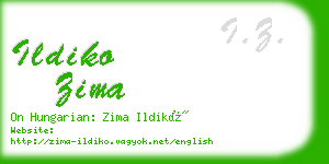 ildiko zima business card